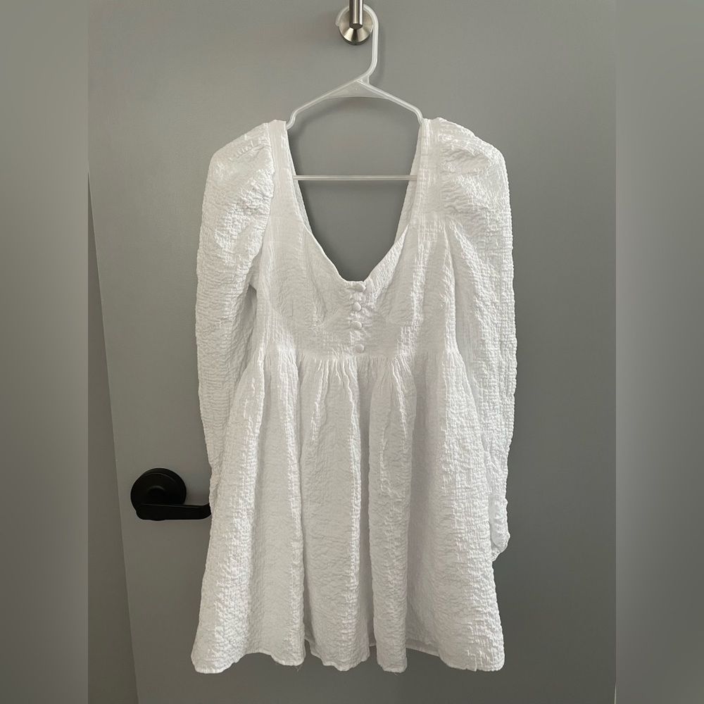 ASOS White Long Sleeve Dress